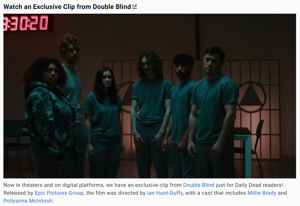 Watch an Exclusive Clip from Double Blind